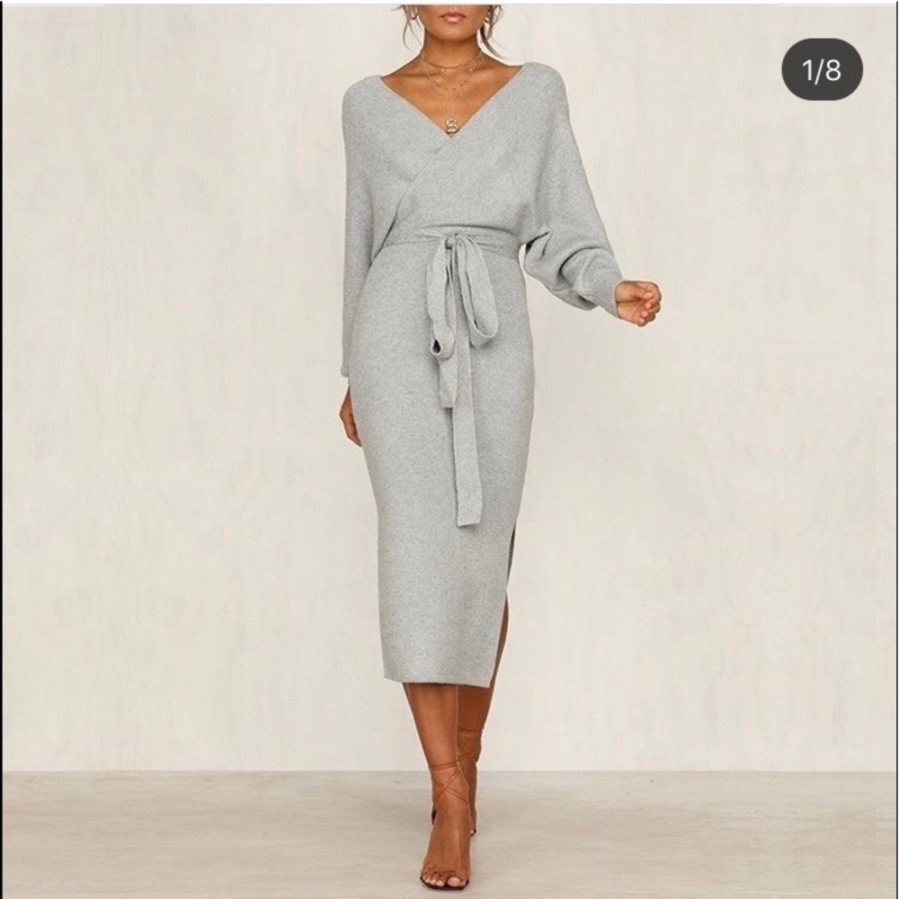 Misonlly V-neck Autumn Dress